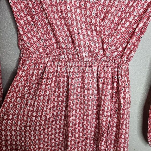 Modcloth Fervour red patterned knee length dress - Picture 4 of 7
